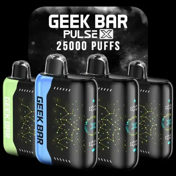 【買5贈1】GEEK BAR Pulse X星空旗艦25000口拋棄式電子煙｜全球首創3D曲面星空螢幕催生細膩煙霧｜注重前衛科技感與生活質感的商務族群必備貨