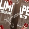 LIMI 7000口拋棄式電子煙｜主打極致冰爽層次與強勁擊喉感｜適合偏好強烈擊喉體感與沁涼風味的玩家