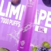 LIMI 7000口拋棄式電子煙｜主打極致冰爽層次與強勁擊喉感｜適合偏好強烈擊喉體感與沁涼風味的玩家