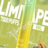 LIMI 7000口拋棄式電子煙｜主打極致冰爽層次與強勁擊喉感｜適合偏好強烈擊喉體感與沁涼風味的玩家