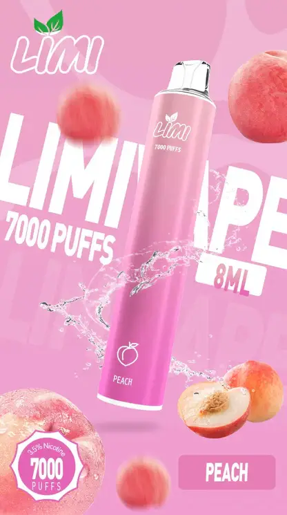 LIMI 7000口拋棄式電子煙｜主打極致冰爽層次與強勁擊喉感｜適合偏好強烈擊喉體感與沁涼風味的玩家