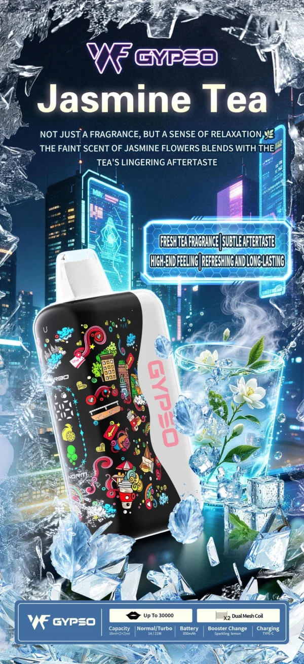 GYPSO 滿天星 30000口拋棄式電子煙｜雙模式功率調節與雙網芯霧感體驗｜適合追求高容量與進階口感的玩家